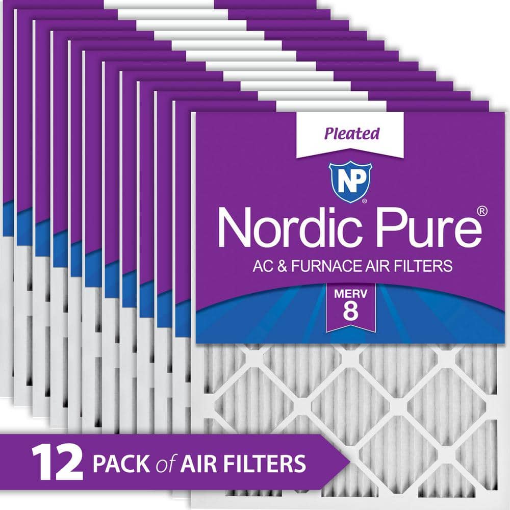 Naturalaire Standard Merv 8 Pleated Air Furnace Filter Box of 12 Filters 16 x 20 x 1 