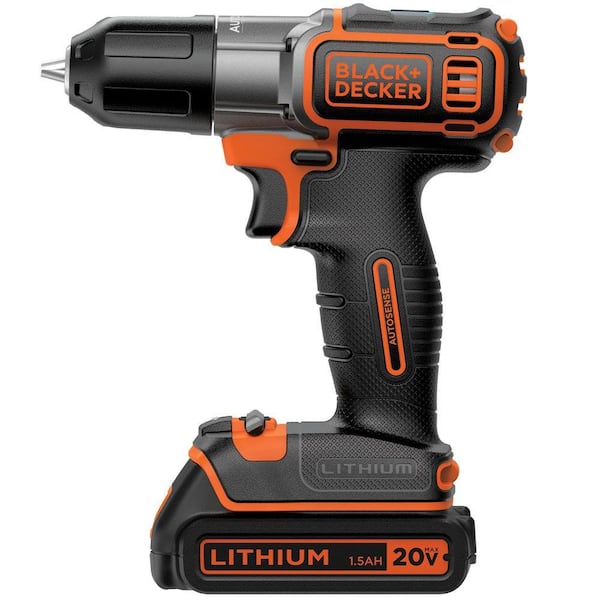 Black + Decker LD120 Type 1 (20V Max Lithium) Drill/Driver, Tool Only -  Tested