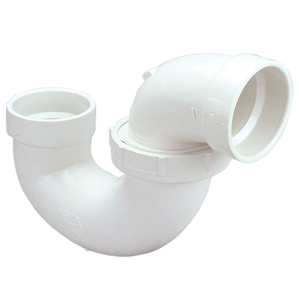 NIBCO 1-1/2 in. PVC DWV Hub x Hub P-Trap with Union Joint