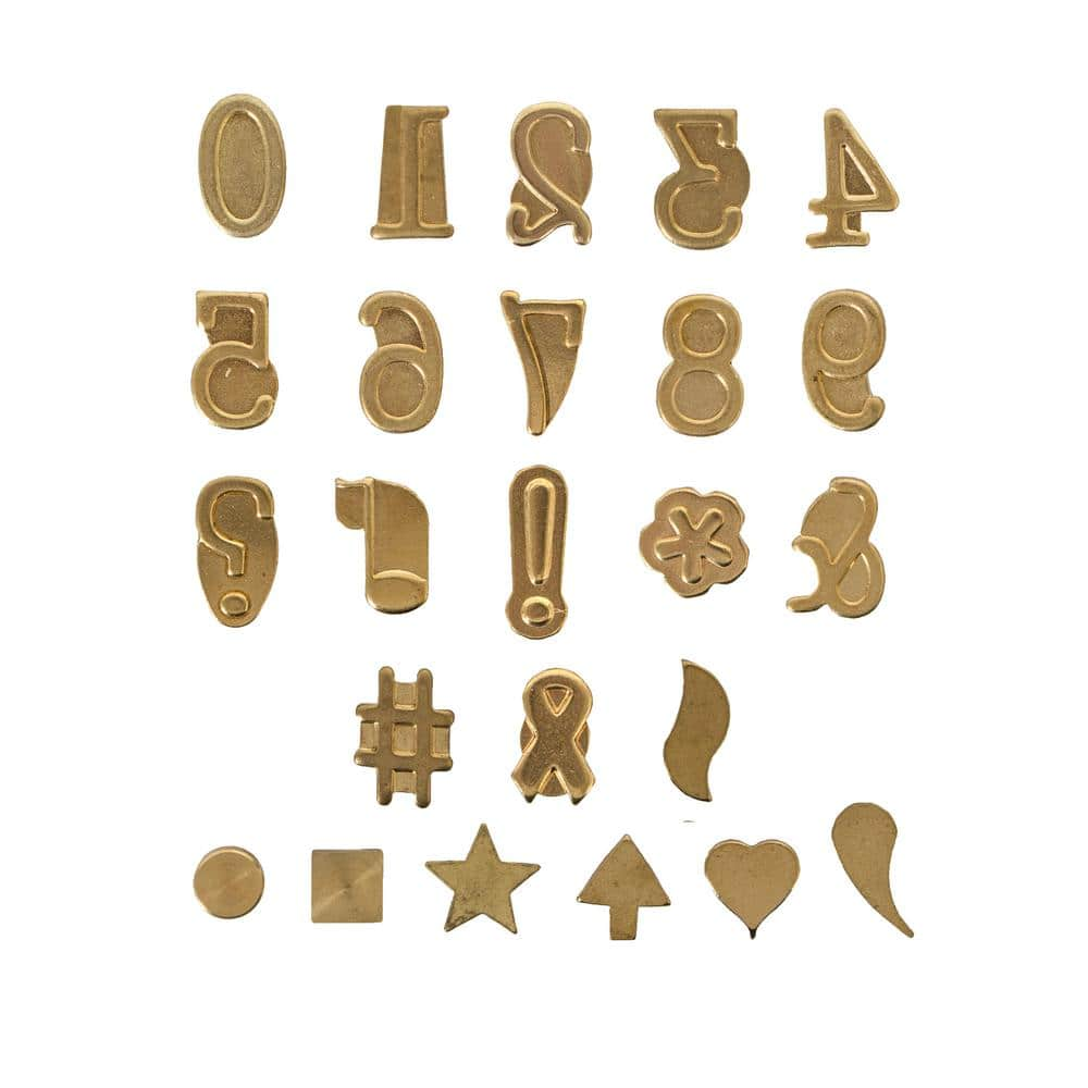 Walnut Hollow HotStamps Numbers and Symbol Set