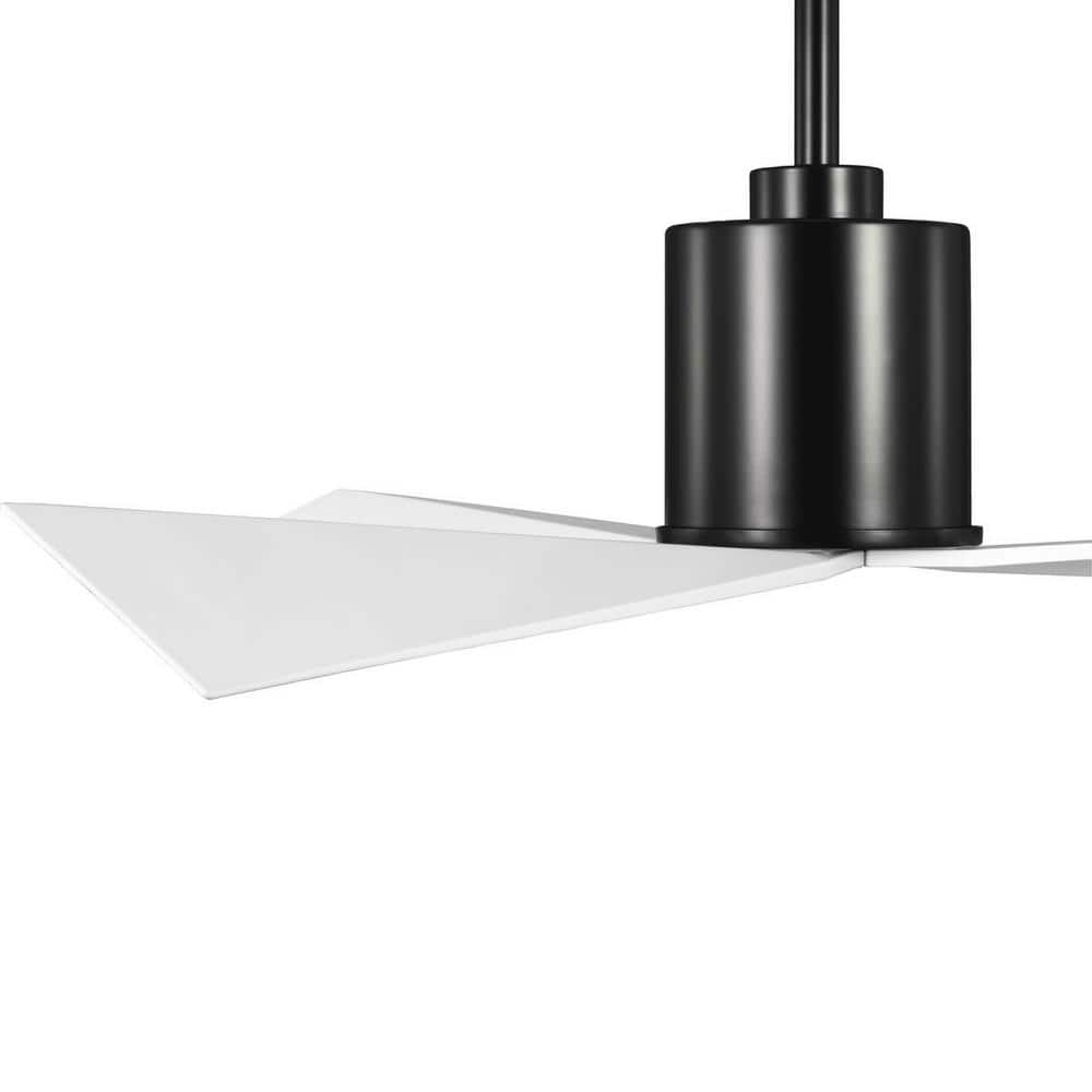 Paso 60'' Matte Black Industrial Ceiling Fan with Remote