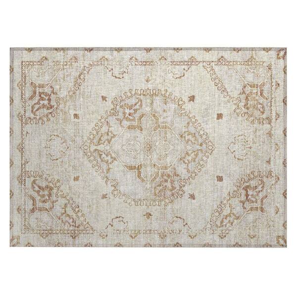 Chantille Machine Washable Indoor/Outdoor Abstract ACN3169 Cream 2 ft. x 3 ft. Accent Rug
