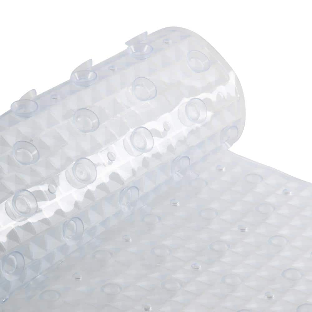 Clear PVC Anti-Slip Mildew Resistant Bath Mat