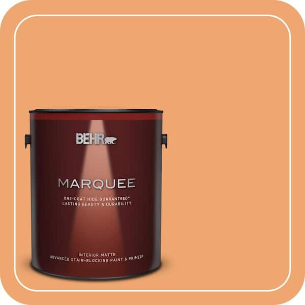 BEHR MARQUEE 1 gal. Home Decorators Collection #HDC-SP16-04 Apricot Jam Matte Interior Paint & Primer