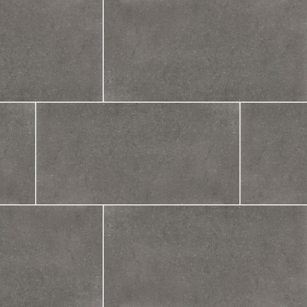 MSI Beton Gris 12 in. x 24 in. Matte Porcelain Floor and Wall Tile