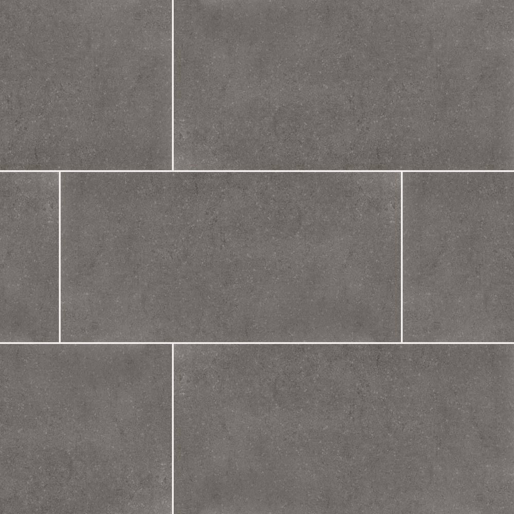 Msi Beton Gris 24 In X 48 In Matte Porcelain Floor And Wall Tile
