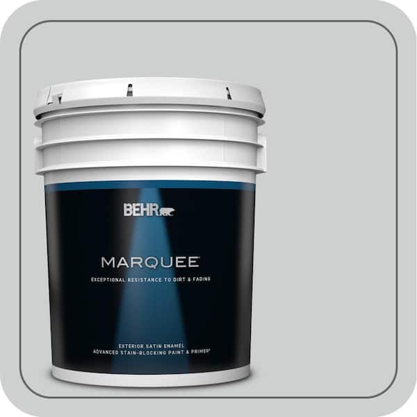5 gal. #PPH-43 Gray Pearl Satin Enamel Exterior Paint & Primer