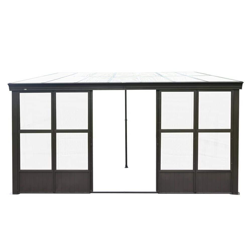 12 ft. x 14 ft. Dark Brown Outdoor Permanent Sunroom price history on PriceWatchPro