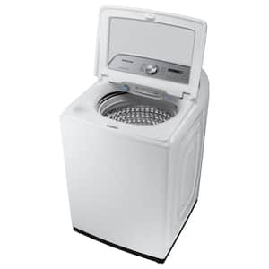 4.9 cu. ft. High-Efficiency Top Load Washer with Agitator and Active Water Jet in White, ENERGY STAR
