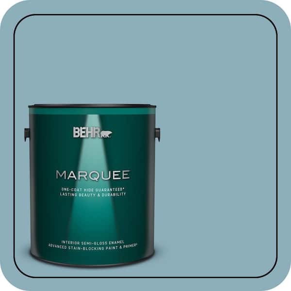 BEHR MARQUEE 1 gal. #QE-51 Atmosphere Semi-Gloss Enamel Interior Paint & Primer