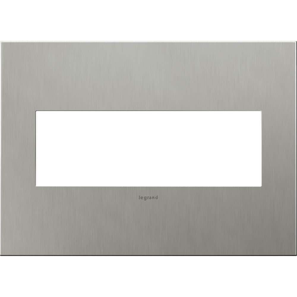 adorne 3 Gang Decorator/Rocker Wall Plate, Brushed Stainless Steel (1-Pack) price history on PriceWatchPro