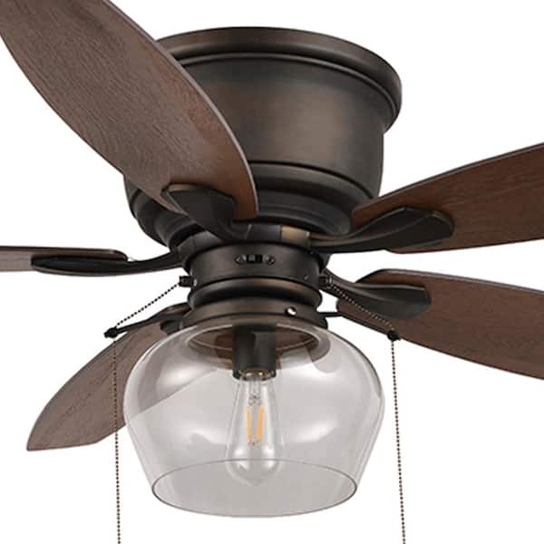 Hampton Bay Stoneridge 52 in. LED Indoor/Outdoor Bronze Hugger
