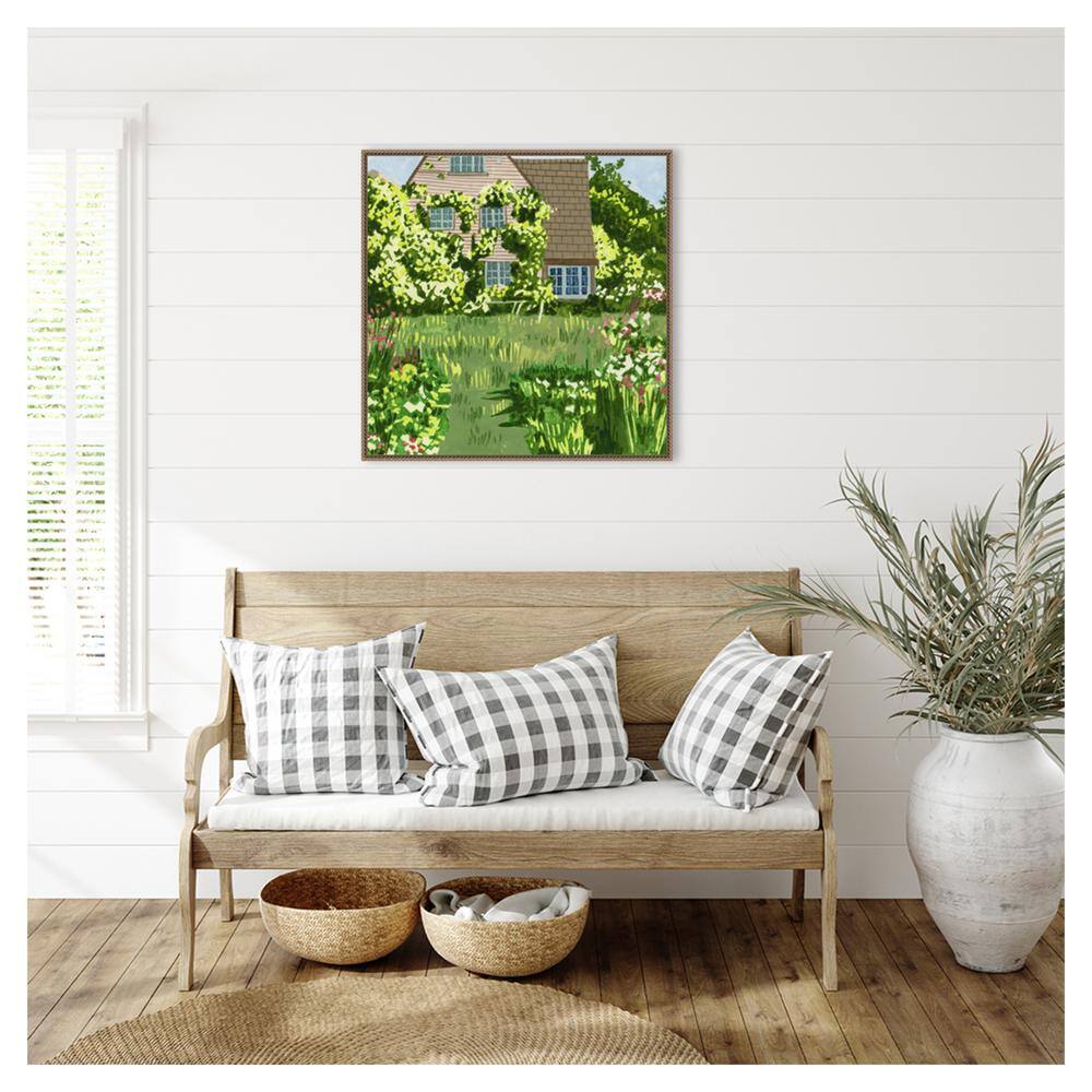 Amanti Art 30"x30" They Find A Way II by Melissa Wang Framed Canvas Wall Art Print