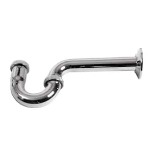 1-1/4 in. 20-Gauge Chrome-Plated Brass Sink Drain P-Trap