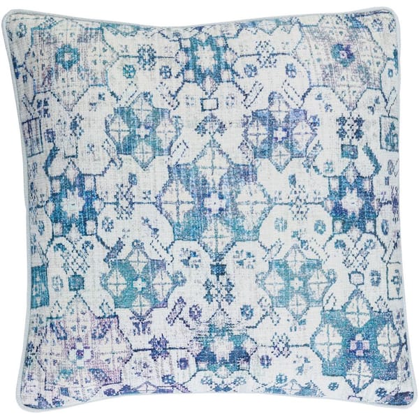 Artistic Weavers Rumbold Blue Geometric Polyester 20 in. x 20 in. Throw Pillow