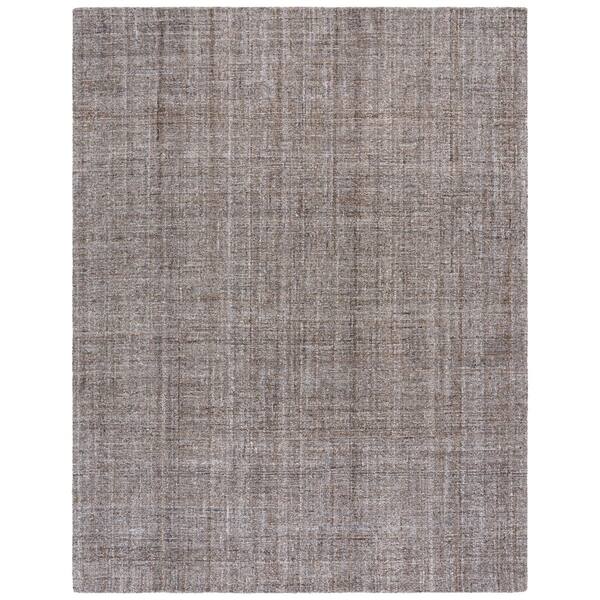 Abstract 8 ft. x 10 ft. Brown Classic Marle Area Rug