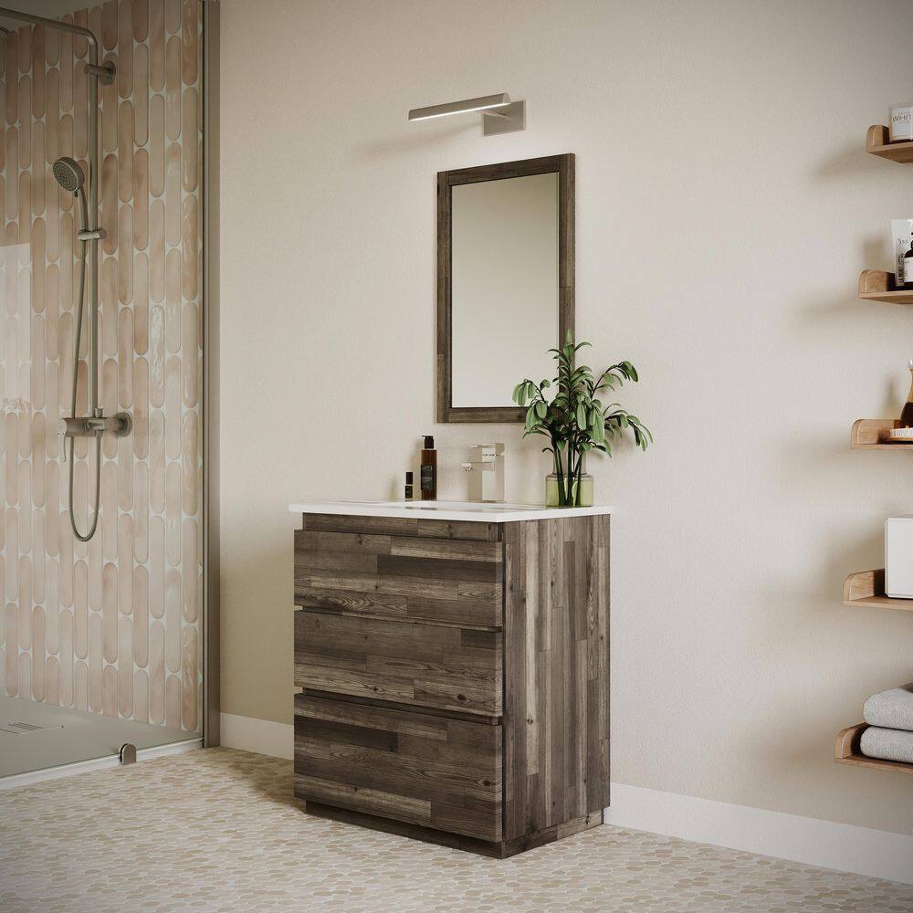 Formosa 30'' Brown Quartz Top Single Vanity