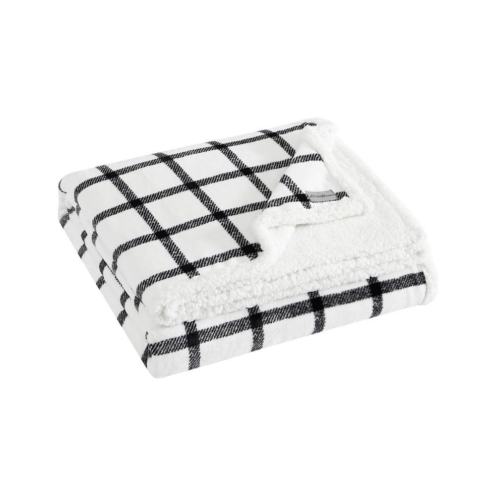 Eddie Bauer Bunkhouse Plaid Beige Microfiber Full/Queen Blanket
