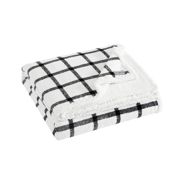 Eddie Bauer Bunkhouse Plaid Beige Microfiber Full/Queen Blanket