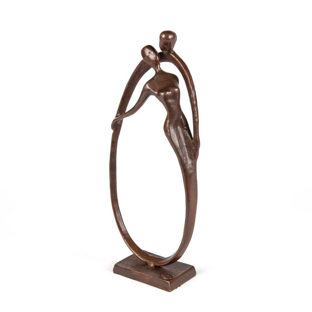 Bronze Circle of Love Sculpture for Home Decor