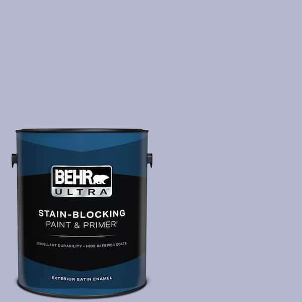 BEHR ULTRA 1 gal. #620C-3 Purple Surf Satin Enamel Exterior Paint & Primer