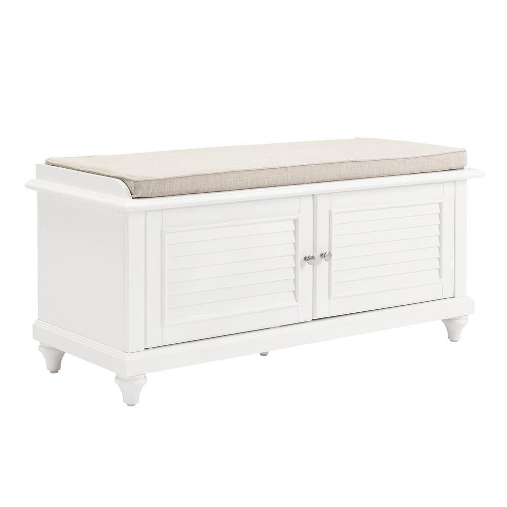 CROSLEY FURNITURE Palmetto White Entryway Bench CF6010-WH