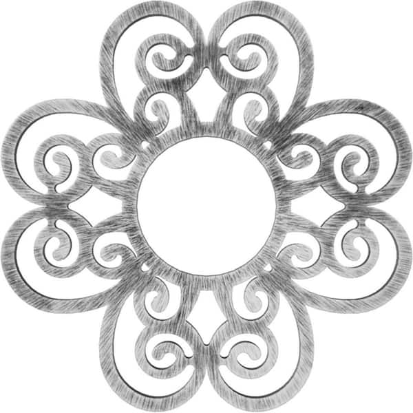 Ekena Millwork 18 in. O.D. x 6-1/8 in. I.D. x 1/2 in. P Cohen Architectural Grade PVC Pierced Ceiling Medallion