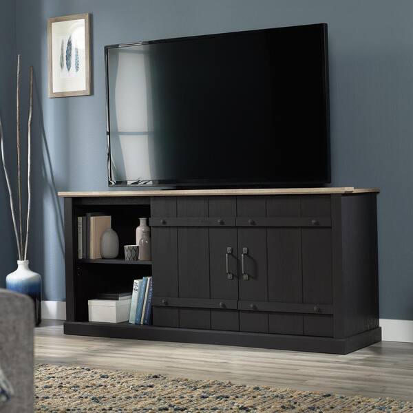 SAUDER 62.441 in. Raven Oak Entertainment Center with Sliding