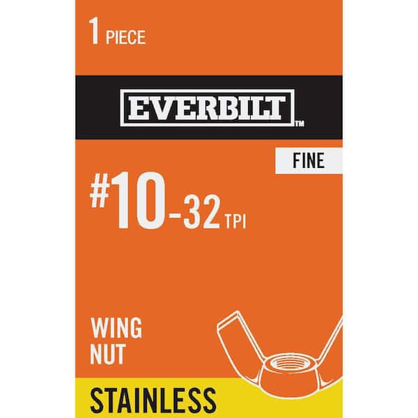Everbilt #10-32 Stainless Steel Wing Nut
