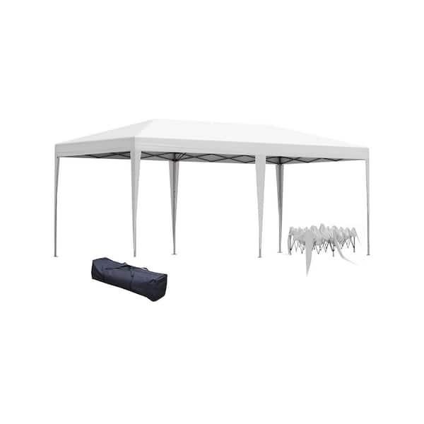 Unbranded 10 ft. x 20 ft. Outdoor Pop Up Canopy Gazebo Tent White