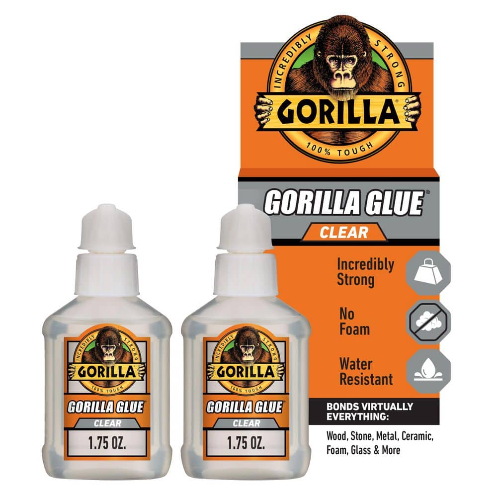 Gorilla 1.75 oz. Clear Glue (2-Pack) 4500104 - The Home Depot