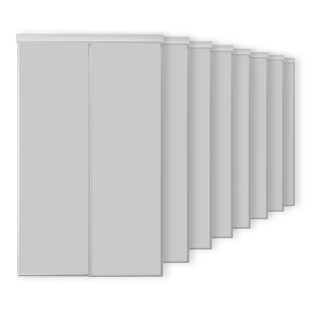 72in x 80.5in White  Steel Framed Mirrored Sliding door (8pk) price history on PriceWatchPro