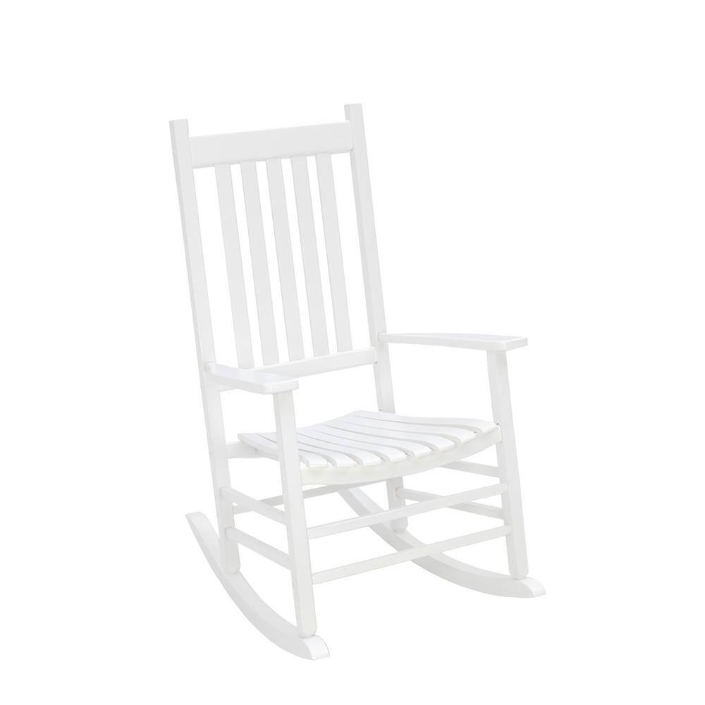 JACK-POST White Outdoor Hardwood Porch Rocker JE-128W Sansujyuku sansujyuku.com