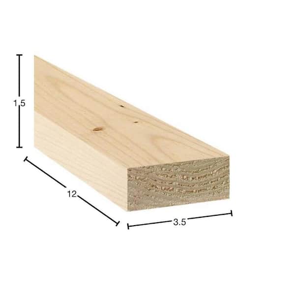 Unbranded - 2 in. x 4 in. x 12 ft. #2 Premium Grade SPF Dimensional Lumber