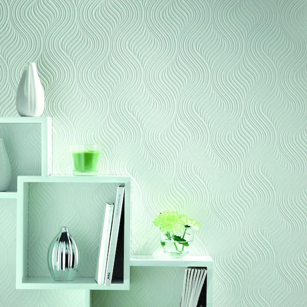 Pure White Paintable Wallpaper