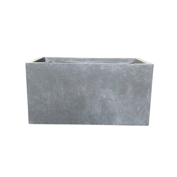 Kante OSF0104A-C60611 Indoor Outdoor Modern Planter， Slate Gray-