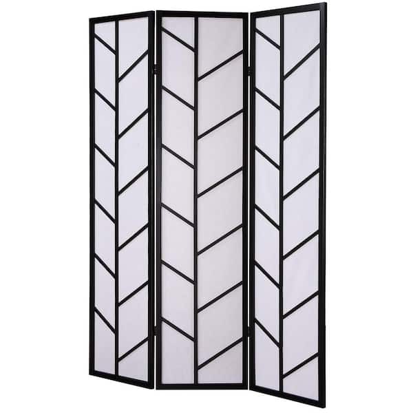 Avex 71 in. Wood Garden Fence 3 Panel Folding Privacy Screen