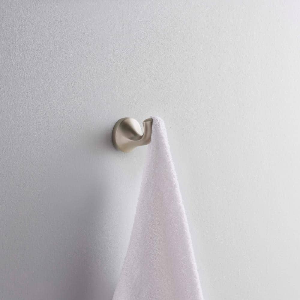 Brushed Nickel Modern Single Robe Hook