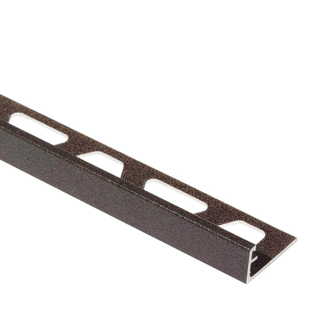 Schiene Dark Anthracite Textured Color-Coated Aluminum 5/16 in. x 8 ft. 2-1/2 in. Metal Tile Edging Trim price history on PriceWatchPro