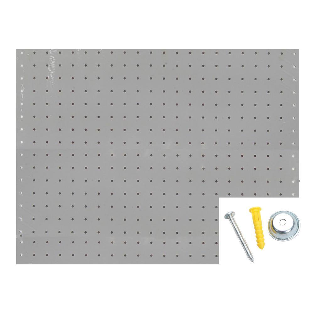 Triton Products 18 in. H x 22 in. W Pegboard 2 Pack Polypropylene with