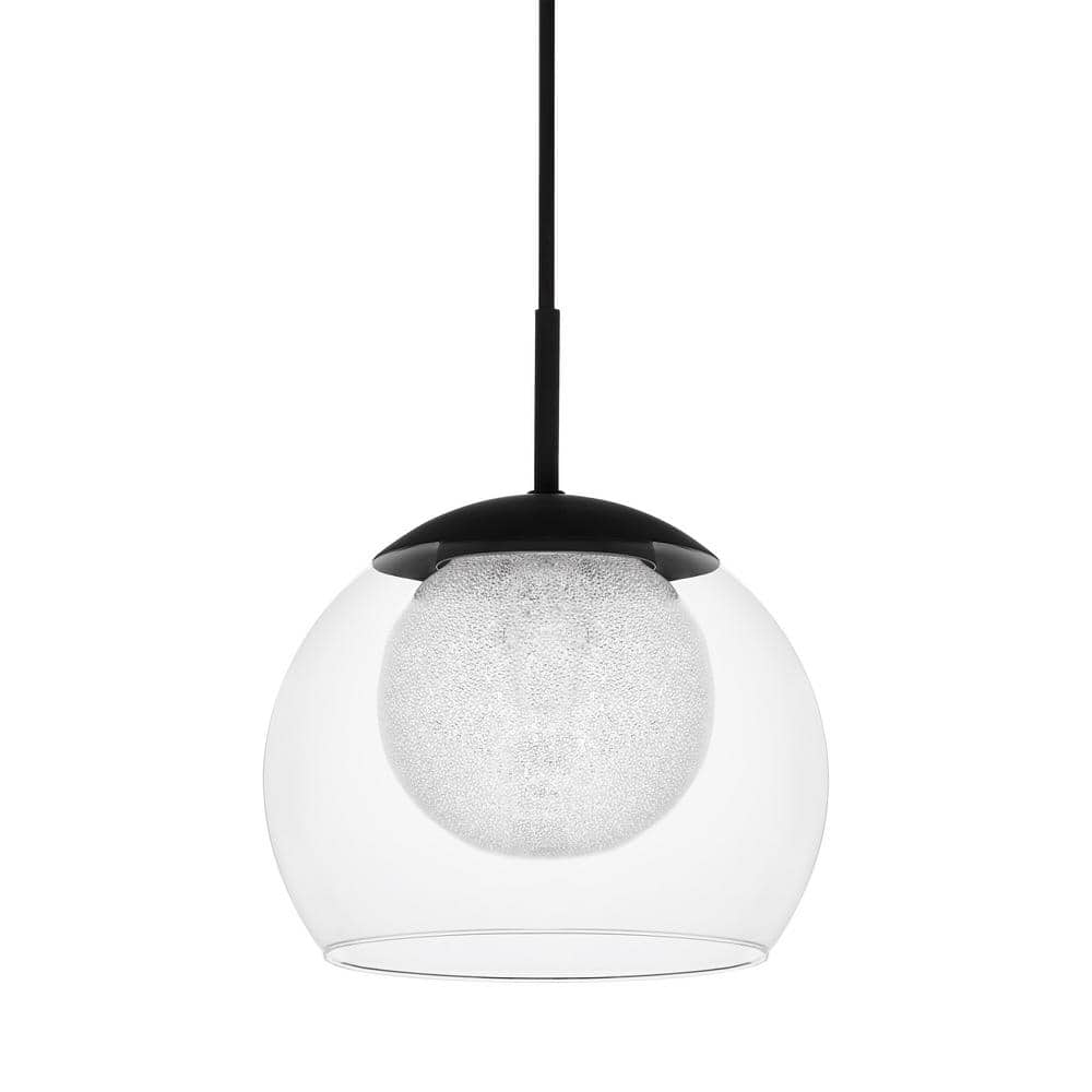 Melinda 40-Watt Integrated LED Coal Mini Pendant Hanging Light, Kitchen Pen
