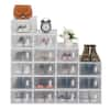 Winado 18-Pair Clear Plastic Shoe Boxes 597898032256 - The Home Depot