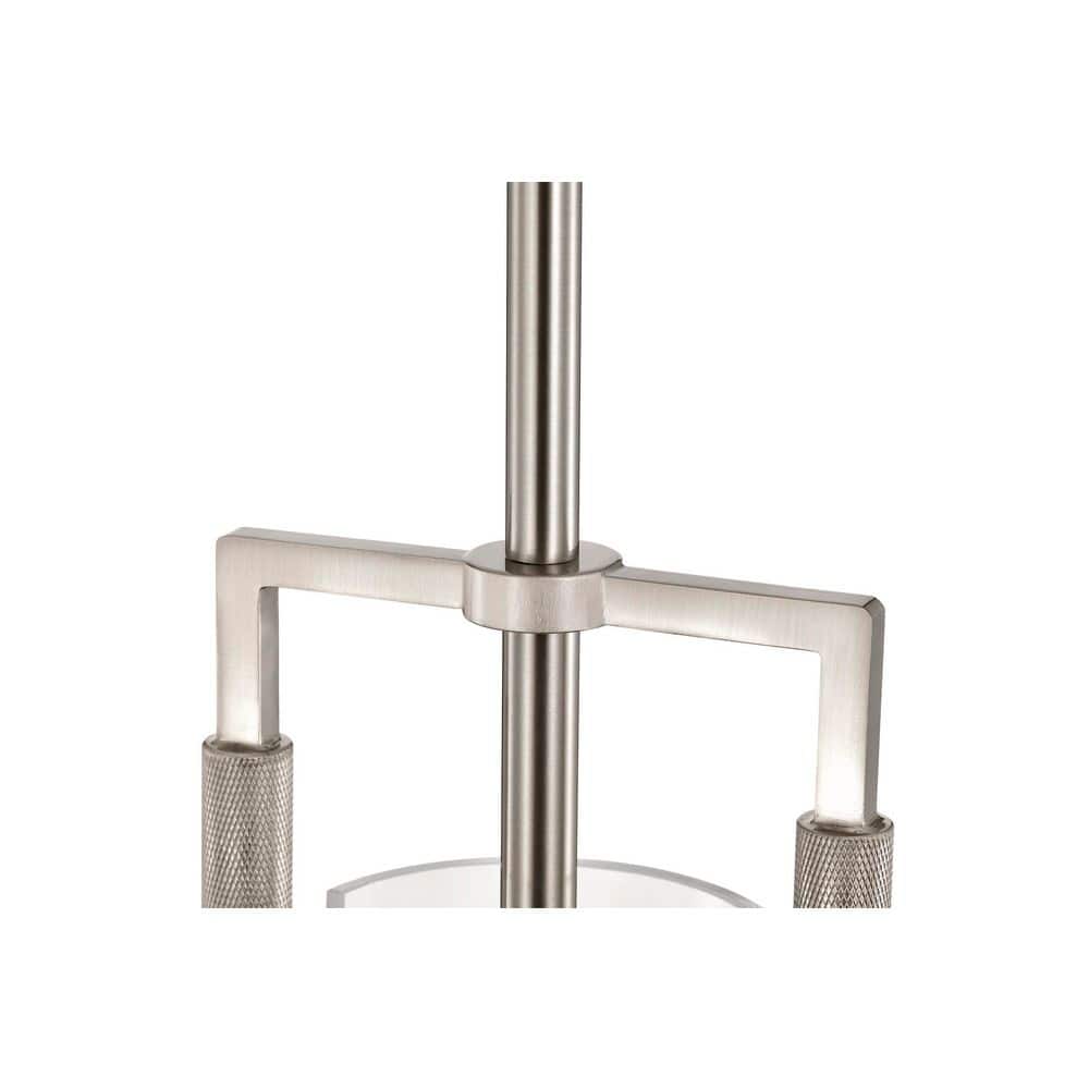 Brushed Nickel 10" Globe Clear Glass Pendant Light