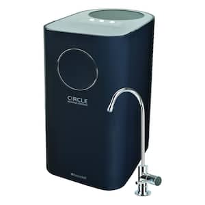 Circle Water Saving WQA Gold Certified Undercounter Reverse Osmosis Water Filtration System with Brushed Nickel Faucet