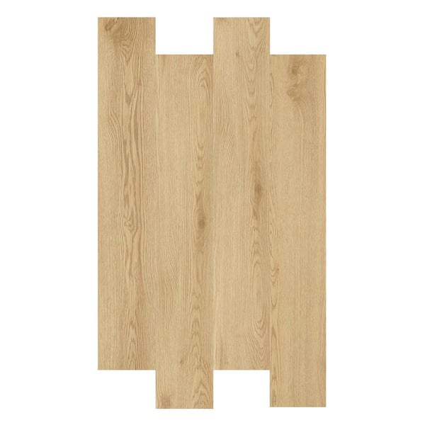 Peel and Stick Vinyl Plank Flooring 6 in. x 36 in. Self Adhesive Wood Grain 36 Tiles 53.82 Sq.Ft Light Oak