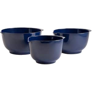2, 3 and 4 l Melamine Mixing Bowl Set in Cobalt Blue (Set of 3)
