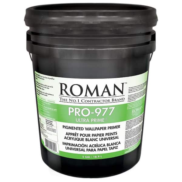 Roman PRO-977 Ultra Prime 5 gal. Interior and Exterior Wallcovering Primer/Sealer