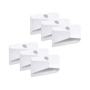 Indoor Battery Powered Motion Activated LED Night Light, White (6-Pack)