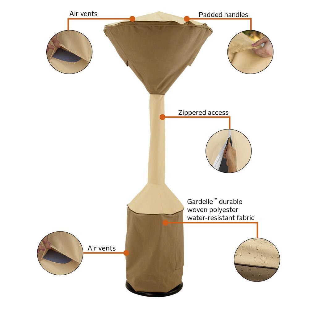 Veranda Water-Resistant Beige and Brown Patio Heater Cover