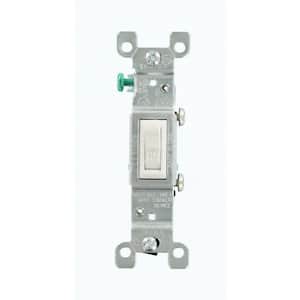 15 Amp CO/ALR AC Quiet Toggle Switch, White